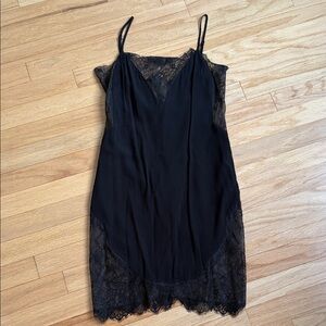 NBD Elegant Black Lace Slip